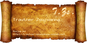 Trautner Zsuzsanna névjegykártya